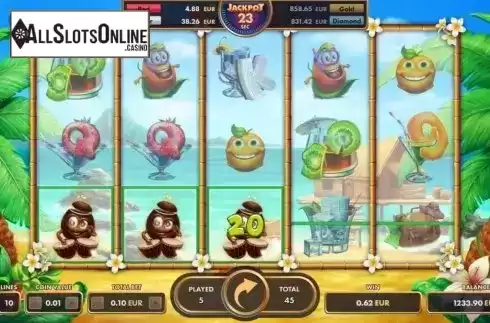 Win screen 2. Bananas from NetGame