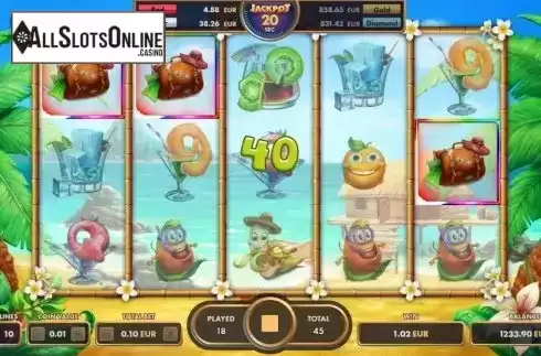Win screen 3. Bananas from NetGame