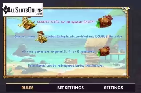 Features screen. Bananas from NetGame