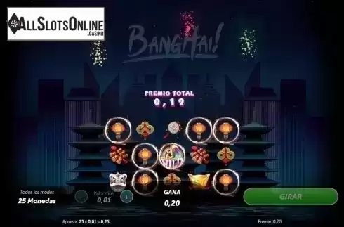Wild Win screen. BangHai! from Roxor Gaming