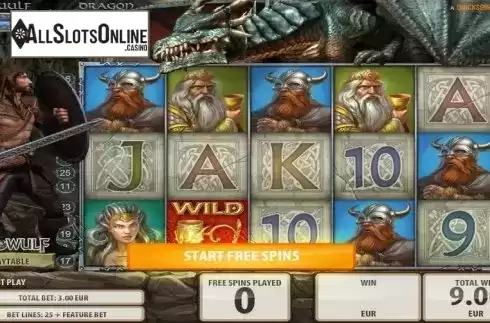 Free spins. Beowulf (Quickspin) from Quickspin