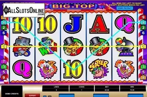 Screen4. Big Top from Microgaming