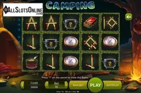 Reels screen. Camping from X Play