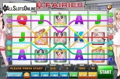 Reels screen. Fairies from GameX