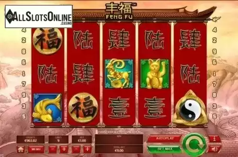 Reel screen. Feng Fu from Tom Horn Gaming