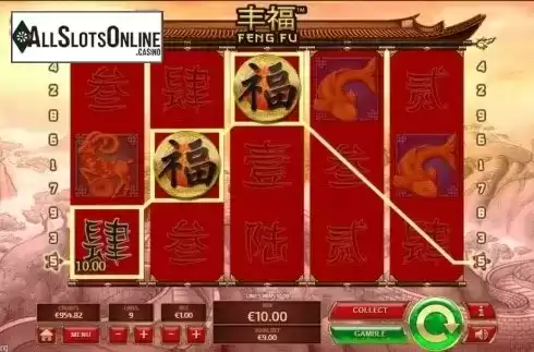 Wild Win screen. Feng Fu from Tom Horn Gaming
