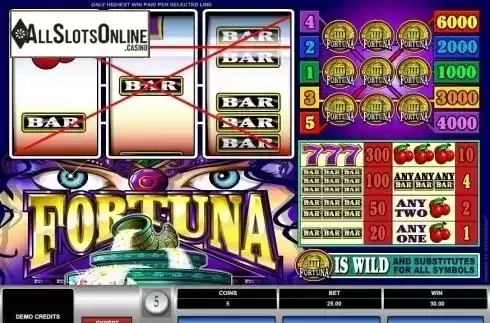 Screen3. Fortuna (Microgaming) from Microgaming
