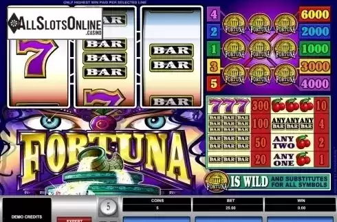 Screen2. Fortuna (Microgaming) from Microgaming