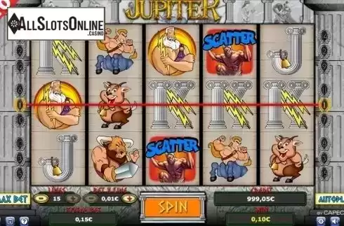Win screen. Jupiter from Capecod Gaming
