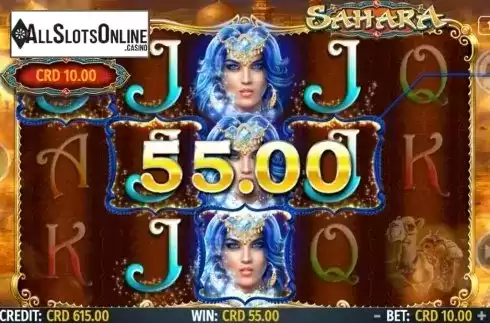 Win Screen. Sahara from Octavian Gaming