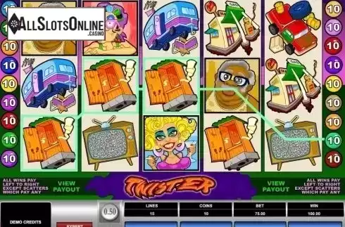 Screen3. Twister from Microgaming