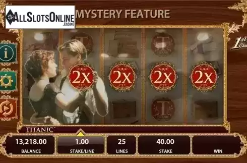Mystery Win screen. TITANIC from Bally