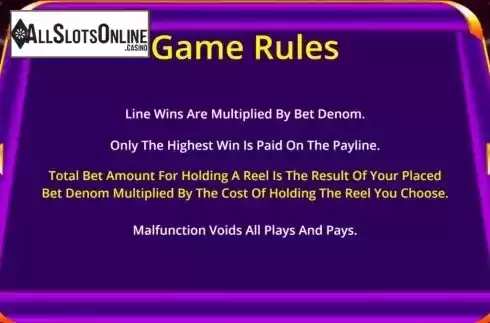 Rules. TPG 777 from Triple Profits Games