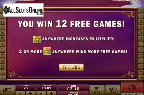 Free spins 1. Wu Long from Playtech