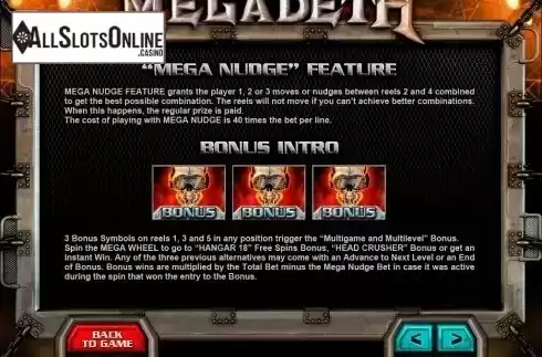 5. Megadeth from Leander Games