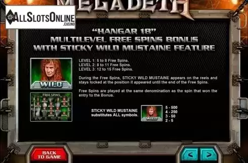 6. Megadeth from Leander Games