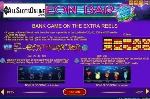 Feature. Neon Bar from Belatra Games