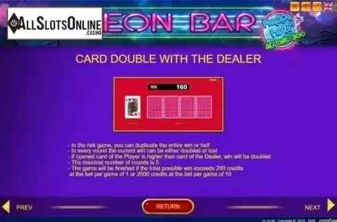Gamble. Neon Bar from Belatra Games