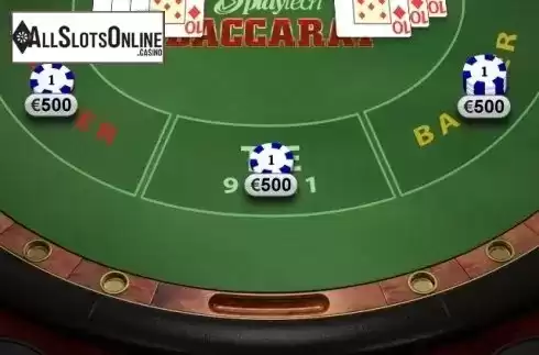 Game Screen 3. Baccarat (Playtech) from Playtech