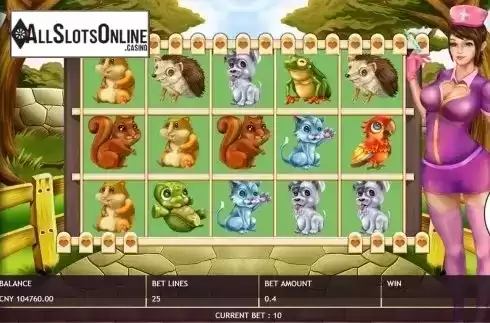 Reels screen. Baby Pet from Triple Profits Games