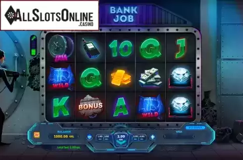 Reel screen. Bank Job from Smartsoft Gaming