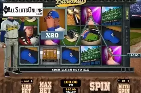 Screen 2. Baseball from GamePlay