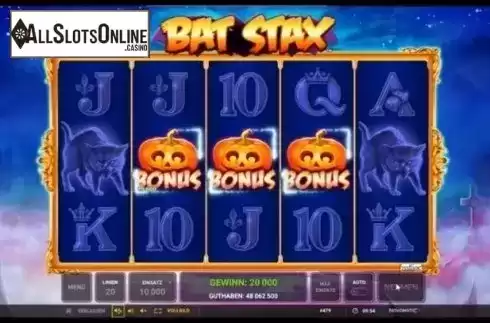 Feature Triggered. Bat Stax from Greentube