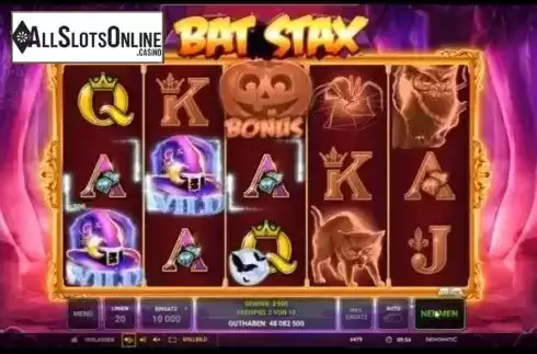 Free Spins Reels. Bat Stax from Greentube