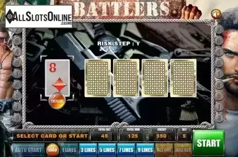 Gamble game . Battlers from GameX