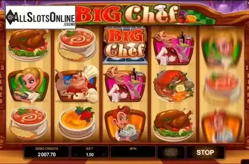 Screen8. Big Chef from Microgaming