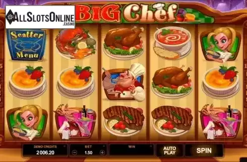 Screen9. Big Chef from Microgaming