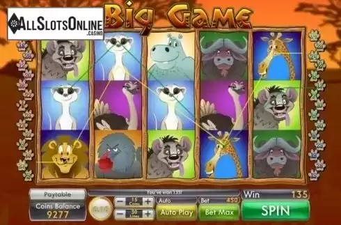 Win Screen . Big Game from Genii