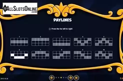 Paylines. Cirtacus from GAMING1