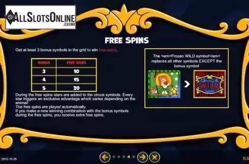 Free Spins. Cirtacus from GAMING1