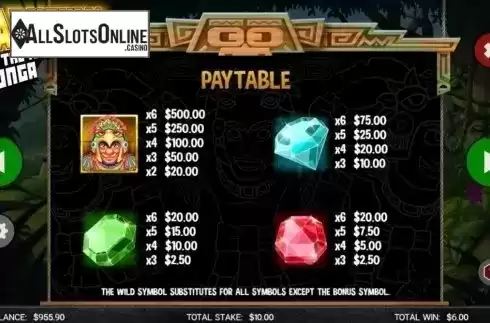 Paytable 1. Cashzuma from CORE Gaming