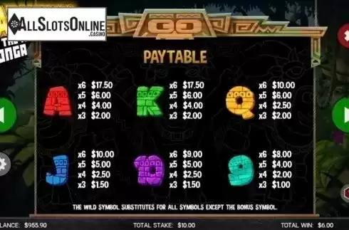 Paytable 2. Cashzuma from CORE Gaming