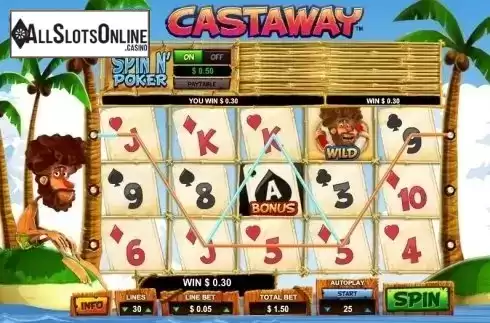 Win Screen 3. Castaway from Leander Games