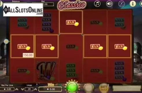 Win screen 1. Classico from Booming Games