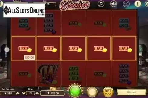 Win screen 2. Classico from Booming Games