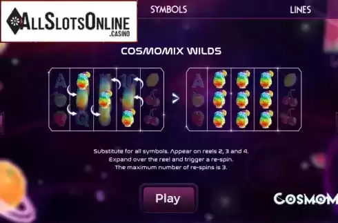 Expanding Wild. CosmoMix from Spinmatic