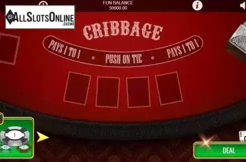 Game Screen. Cribbage from 1X2gaming