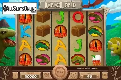 Reel Screen. Dinoland from X Card
