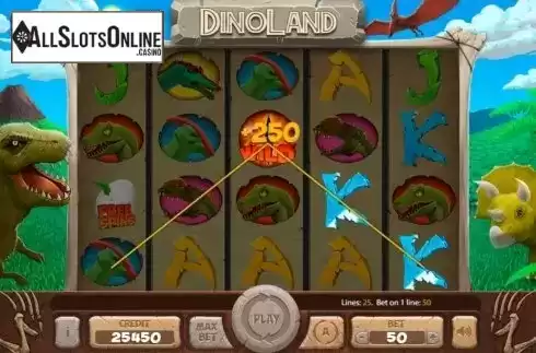 Win Screen 4. Dinoland from X Card