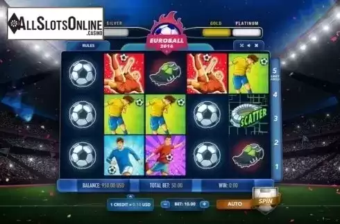 Reel Screen. Euroball from Betsense