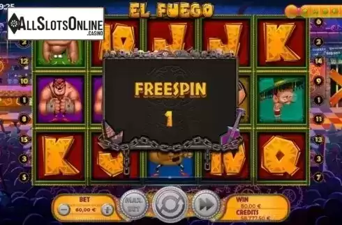 Win Screen. El Fuego from Spinmatic
