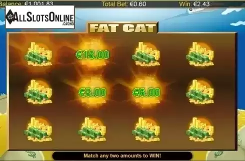 Bonus Game screen. Fat Cat from NextGen