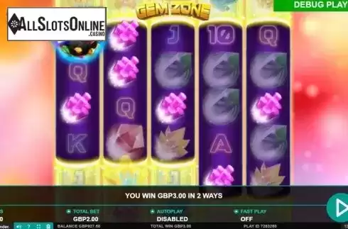 Win Screen 5. Gem Zone from Leander Games