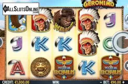 Reel Screen. Geronimo from Octavian Gaming