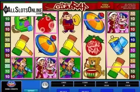 Screen4. Gift Rap from Microgaming