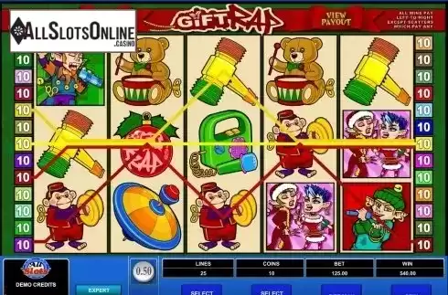 Screen7. Gift Rap from Microgaming
